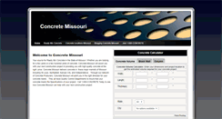 Desktop Screenshot of concretemissouri.com