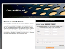 Tablet Screenshot of concretemissouri.com